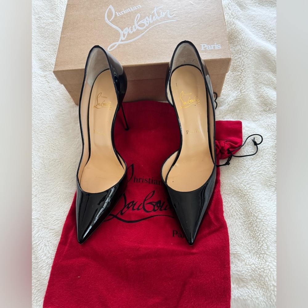 Christian Louboutin Black Patent Heels